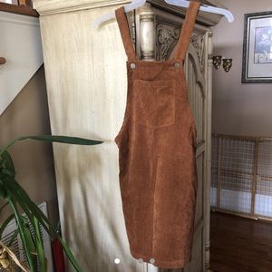 Brown Corduroy Overalls